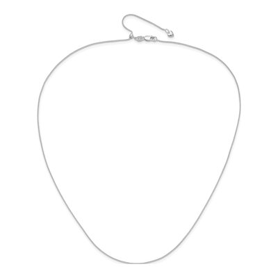 14K White Gold 0.85mm Wheat Chain – view 5