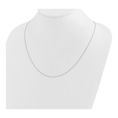 14K White Gold 0.85mm Wheat Chain – view 6