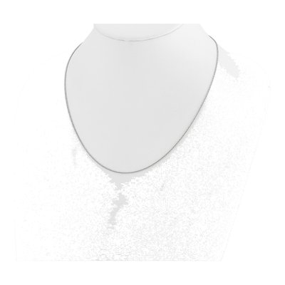 14K White Gold 1.2mm Diamond-Cut Wheat Chain – view 4