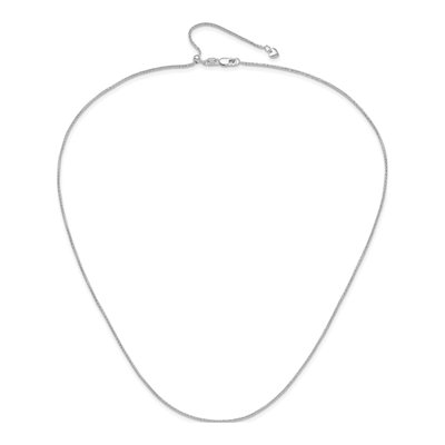 14K White Gold 1.2mm Diamond-Cut Wheat Chain – view 5