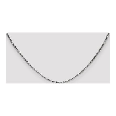 14K White Gold 1.65mm Wheat Chain – view 5