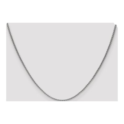 14K White Gold 1.65mm Wheat Chain – view 4