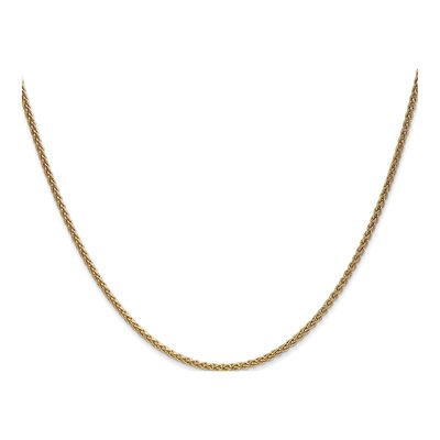 14K Yellow Gold 1.65mm Wheat Chain – view 4