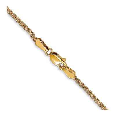 14K Yellow Gold 1.65mm Wheat Chain – view 5