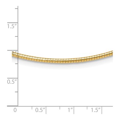 14K Yellow Gold Omega Necklace – view 5