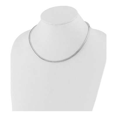 14K Two-Tone Gold Reversible Omega Necklace – view 3