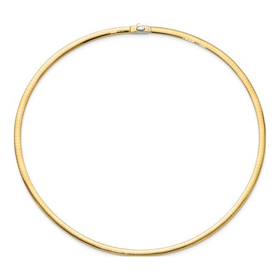 14K Two-Tone Gold Reversible Omega Necklace – view 4
