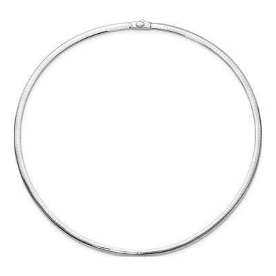 14K Two-Tone Gold Reversible Omega Necklace – view 5