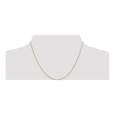 14K Yellow Gold 0.85mm Diamond-Cut Cable Chain – view 6
