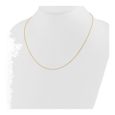14K Yellow Gold 1.1mm Diamond-Cut Cable Chain – view 4