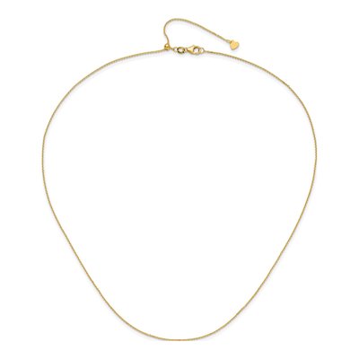 14K Yellow Gold 1.1mm Diamond-Cut Cable Chain – view 5