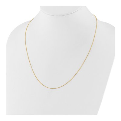 14K Yellow Gold 1.1mm Diamond-Cut Cable Chain – view 6