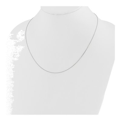 14K White Gold 22" Diamond-Cut Cable Chain – view 4