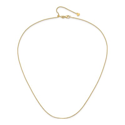 14K Yellow Gold 1.25mm Diamond-Cut Cable Chain – view 6