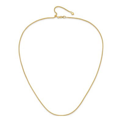 14K Yellow Gold 1.5mm Wheat Chain – view 5