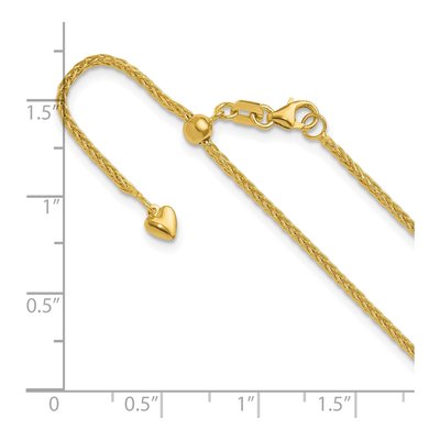 14K Yellow Gold 1.5mm Wheat Chain – view 7