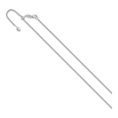 14K White Gold 1.5mm Wheat Chain – view 3
