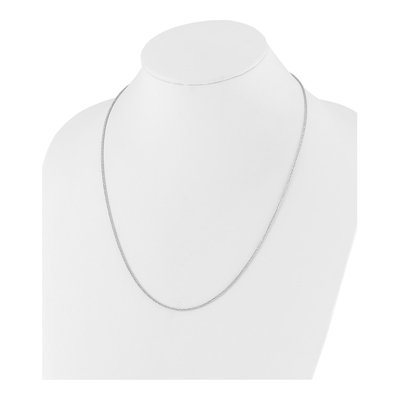 14K White Gold 1.5mm Wheat Chain – view 6