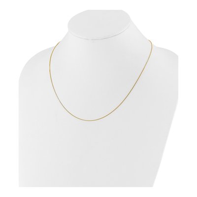 14K Yellow Gold 0.7mm Baby Box Chain – view 4