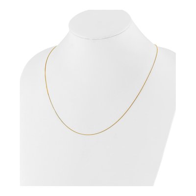 14K Yellow Gold 0.7mm Baby Box Chain – view 6