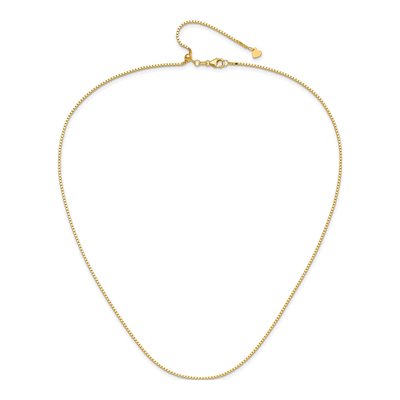 14K Yellow Gold 1.2mm Box Chain – view 5