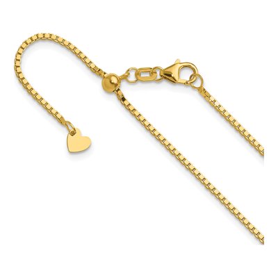 14K Yellow Gold 1.2mm Box Chain