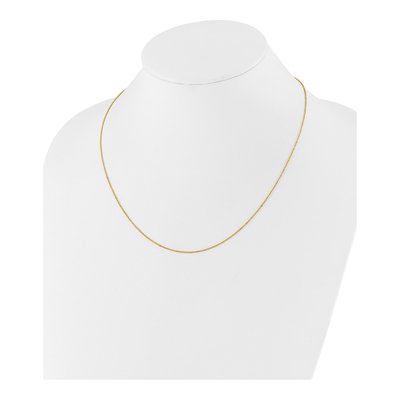 14K Yellow Gold 1.25mm Flat Cable Chain – view 4
