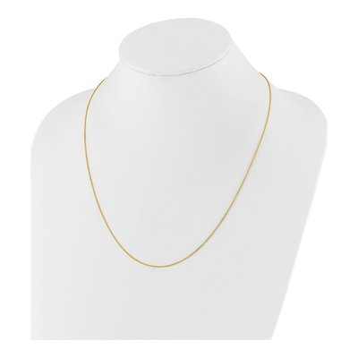 14K Yellow Gold 1.25mm Flat Cable Chain – view 6