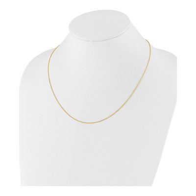 14K Yellow Gold 1.1mm Round Cable Chain – view 4