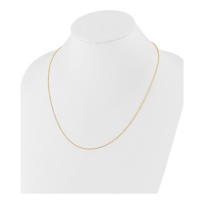14K Yellow Gold 1.1mm Round Cable Chain – view 6