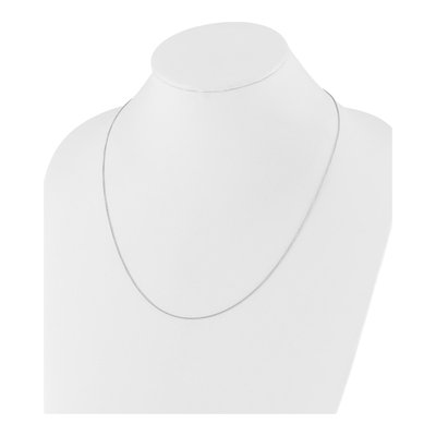 14K White Gold 1.1mm Round Cable Chain – view 6