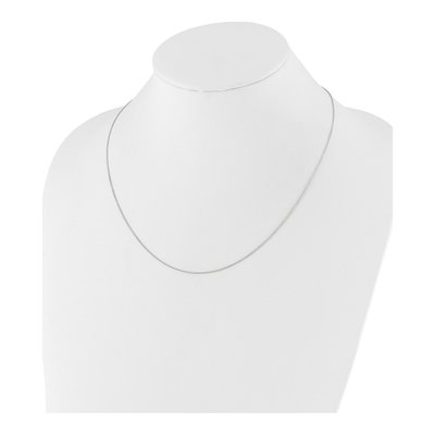 14K White Gold 1.1mm Round Cable Chain – view 4
