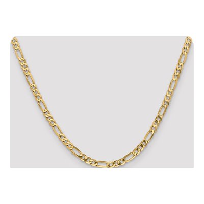 14K Yellow Gold 5mm Flat Figaro Chain – view 4