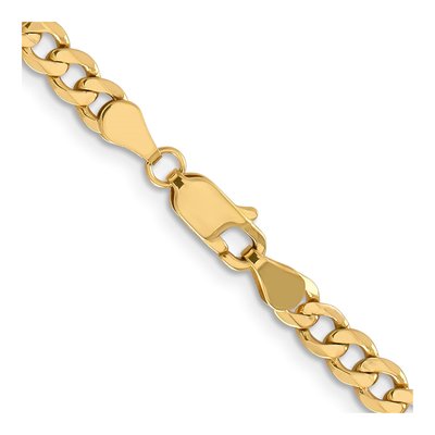 14K Yellow Gold 5mm Flat Figaro Chain – view 3