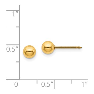 Stainless Steel Ball Stud Earrings – view 4