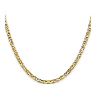 14K Yellow Gold 3.75mm Concave Anchor Chain – view 3