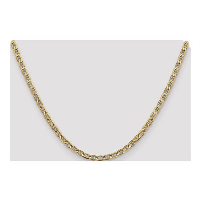 14K Yellow Gold 3.75mm Concave Anchor Chain – view 5
