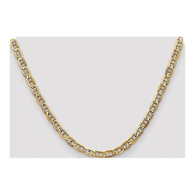 14K Yellow Gold 5.25mm Concave Anchor Chain – view 4