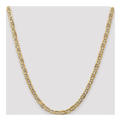 14K Yellow Gold 5.25mm Concave Anchor Chain – view 4