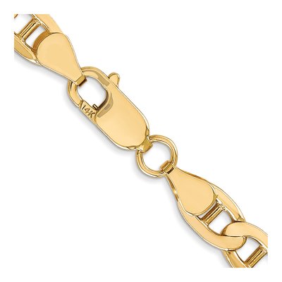 14K Yellow Gold 6.25mm Concave Anchor Chain – view 5