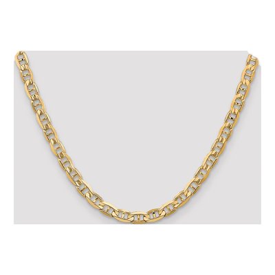 14K Yellow Gold 6.25mm Concave Anchor Chain – view 6
