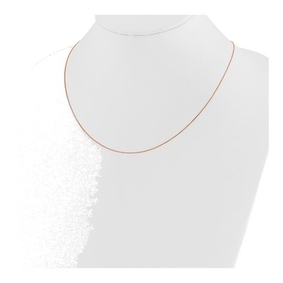 14K Rose Gold 0.55mm Baby Box Chain – view 4