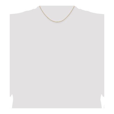 14K Yellow Gold 1.05mm Diamond-Cut Cable Chain – view 5