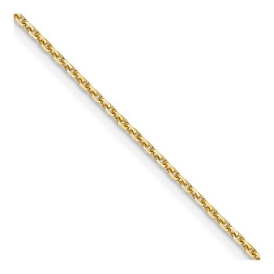 14K Yellow Gold 1.05mm Diamond-Cut Cable Chain