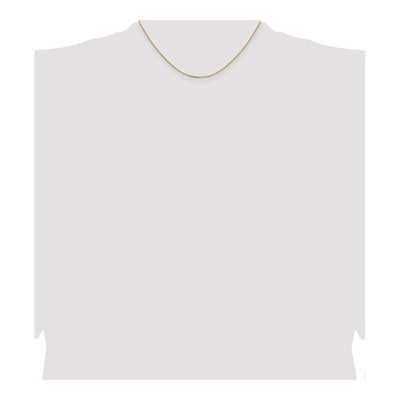 14K Yellow Gold 1.4mm Diamond-Cut Cable Chain – view 6