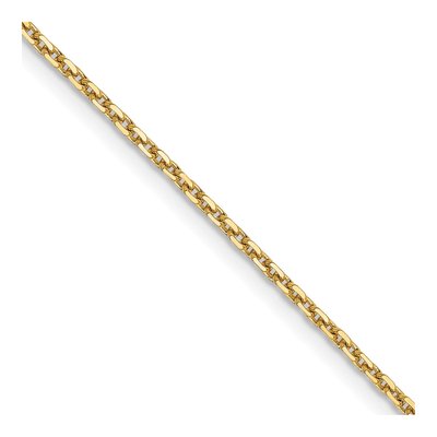 14K Yellow Gold 1.4mm Diamond-Cut Cable Chain