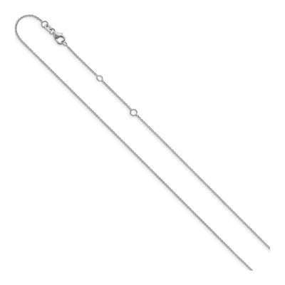 14K White Gold 1.1mm Round Cable Chain – view 3