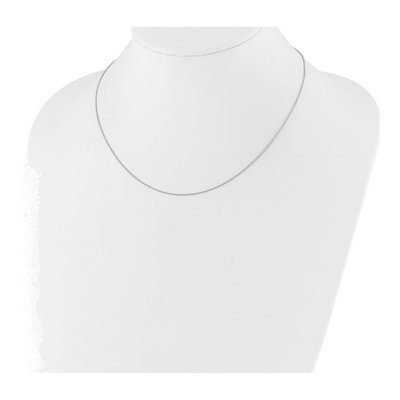 14K White Gold 1.1mm Round Cable Chain – view 4