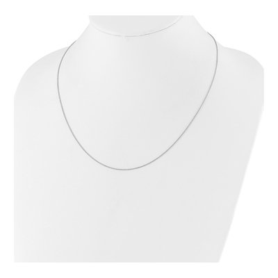 14K White Gold 1.1mm Round Cable Chain – view 6