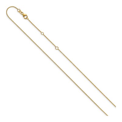 14K Yellow Gold 1.1mm Round Cable Chain – view 3